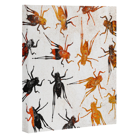 Elisabeth Fredriksson Grasshoppers 3 Art Canvas
