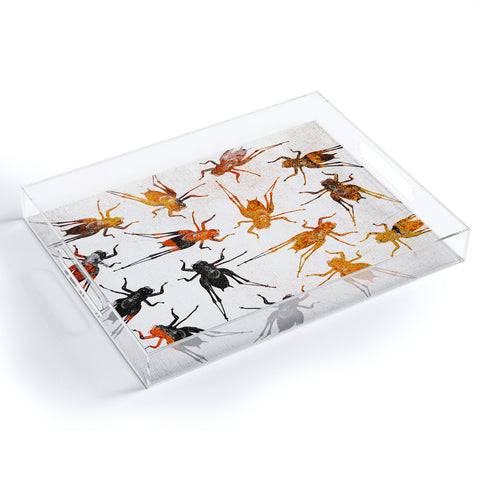 Elisabeth Fredriksson Grasshoppers 3 Acrylic Tray