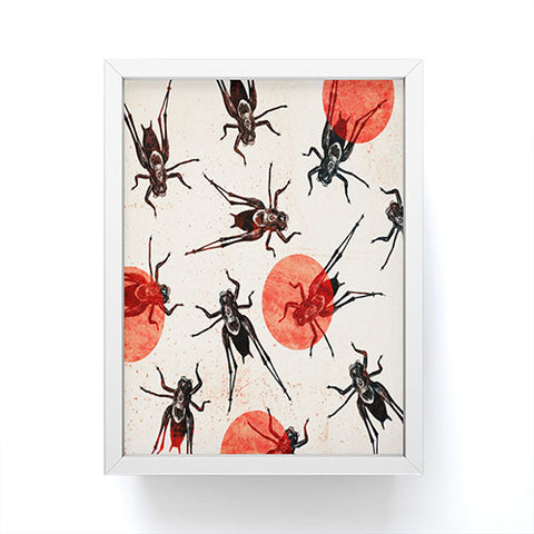 Elisabeth Fredriksson Grasshoppers Framed Mini Art Print