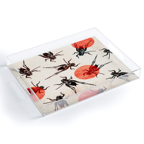 Elisabeth Fredriksson Grasshoppers Acrylic Tray