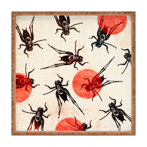 Elisabeth Fredriksson Grasshoppers Square Tray