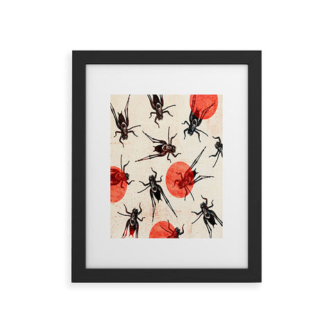 Elisabeth Fredriksson Grasshoppers Framed Art Print