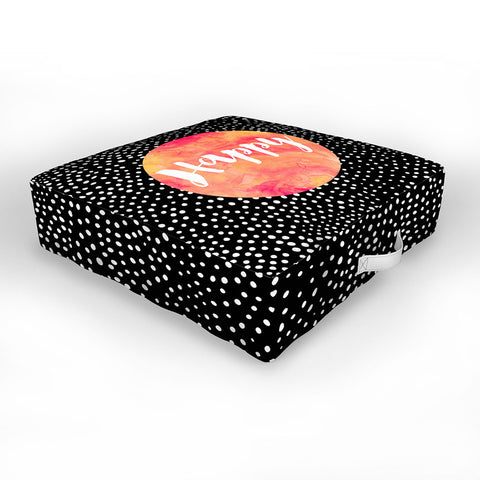 Elisabeth Fredriksson Happy 1 Outdoor Floor Cushion