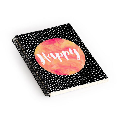 Elisabeth Fredriksson Happy 1 Spiral Notebook