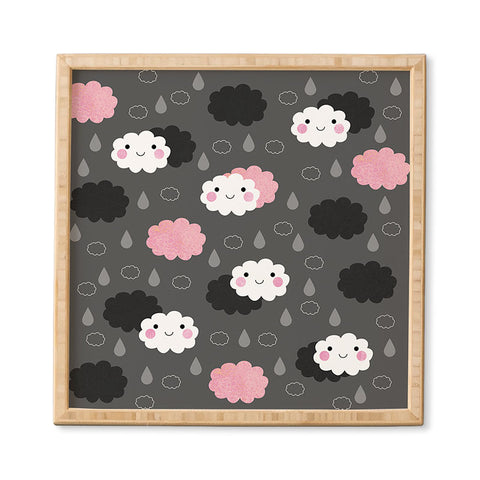 Elisabeth Fredriksson Happy Clouds Framed Wall Art