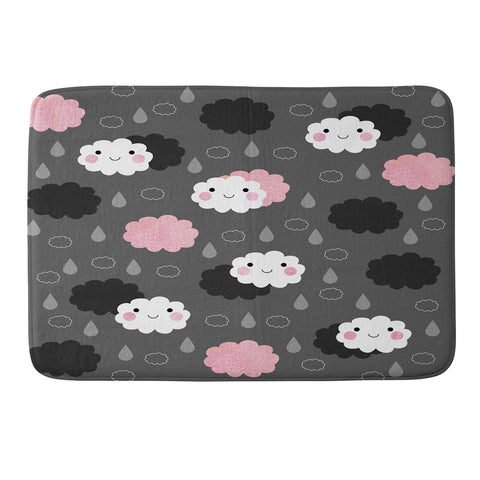Elisabeth Fredriksson Happy Clouds Memory Foam Bath Mat