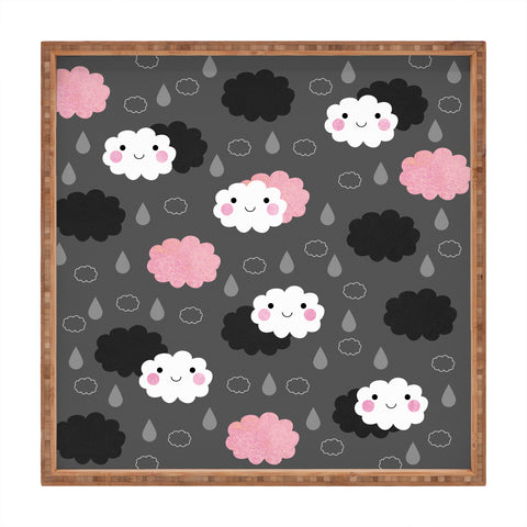 Elisabeth Fredriksson Happy Clouds Square Tray