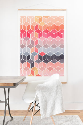 Elisabeth Fredriksson Happy Cubes Art Print And Hanger