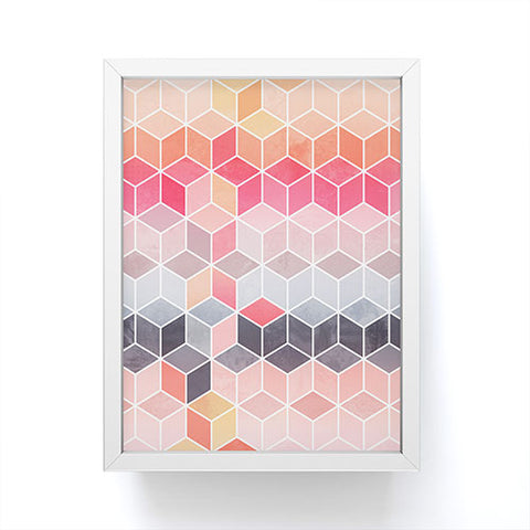 Elisabeth Fredriksson Happy Cubes Framed Mini Art Print