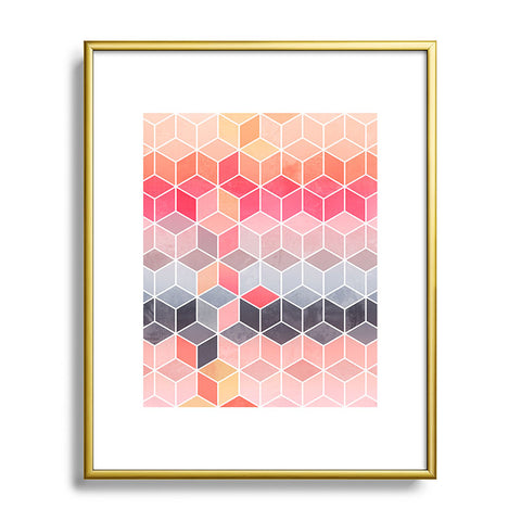 Elisabeth Fredriksson Happy Cubes Metal Framed Art Print