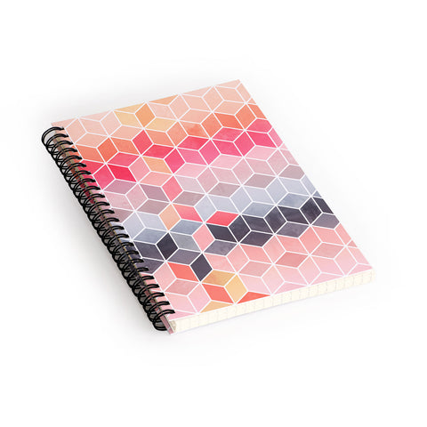 Elisabeth Fredriksson Happy Cubes Spiral Notebook