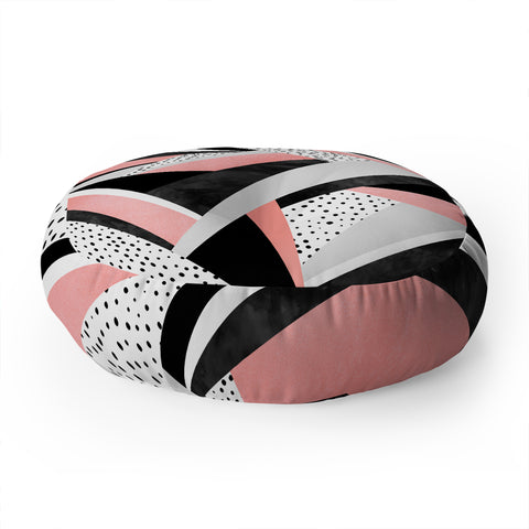 Elisabeth Fredriksson Happy Girl Floor Pillow Round