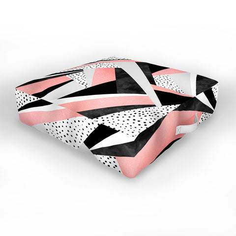 Elisabeth Fredriksson Happy Girl Outdoor Floor Cushion