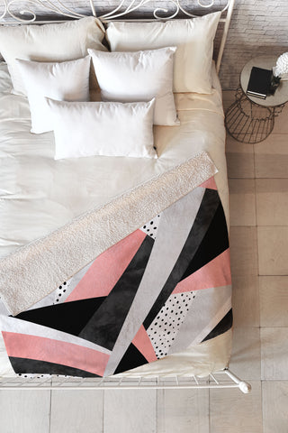 Elisabeth Fredriksson Happy Girl Fleece Throw Blanket