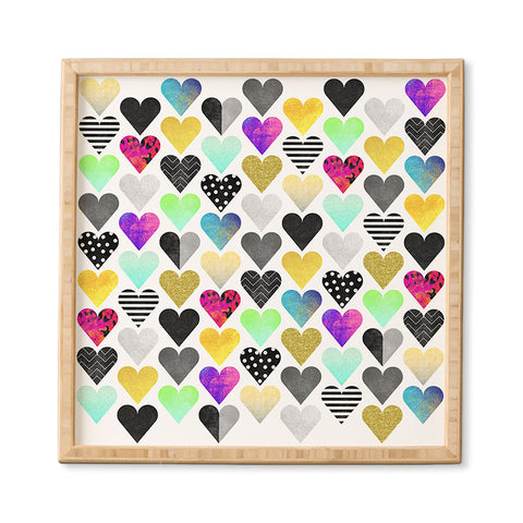 Elisabeth Fredriksson Happy Hearts Framed Wall Art