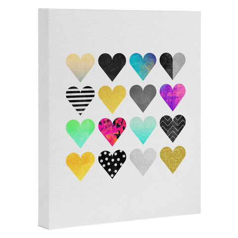 Elisabeth Fredriksson Happy Hearts Art Canvas