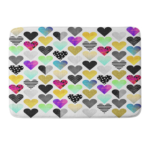 Elisabeth Fredriksson Happy Hearts Memory Foam Bath Mat