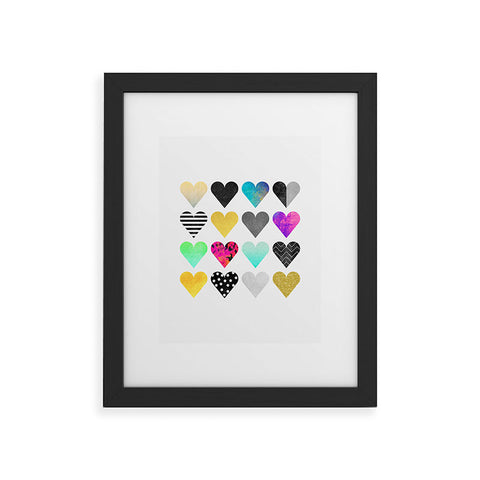 Elisabeth Fredriksson Happy Hearts Framed Art Print