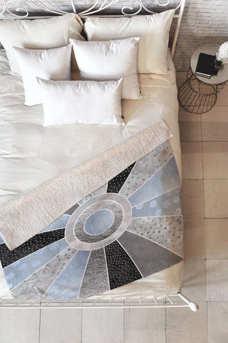 Elisabeth Fredriksson Happy Moonlight Fleece Throw Blanket