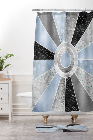 Elisabeth Fredriksson Happy Moonlight Shower Curtain And Mat