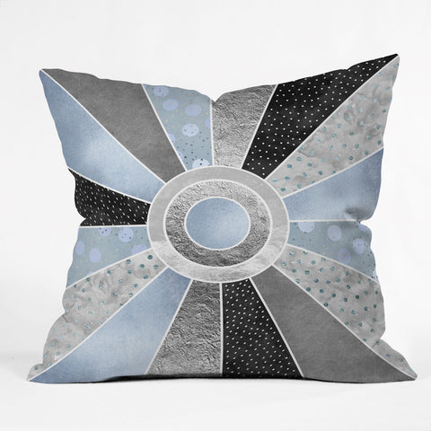 Elisabeth Fredriksson Happy Moonlight Outdoor Throw Pillow
