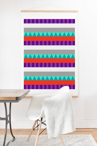 Elisabeth Fredriksson Happy Stripes 1 Art Print And Hanger