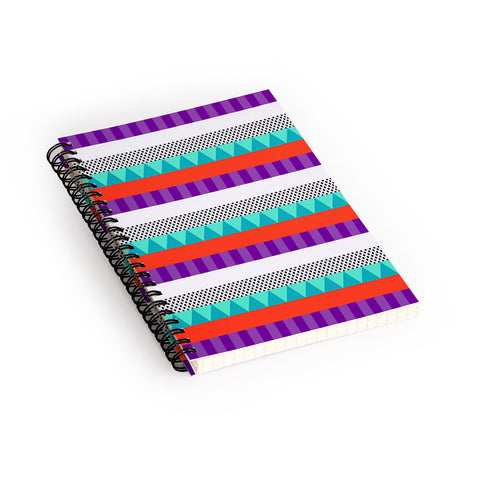 Elisabeth Fredriksson Happy Stripes 1 Spiral Notebook