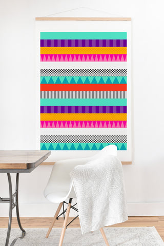 Elisabeth Fredriksson Happy Stripes 2 Art Print And Hanger