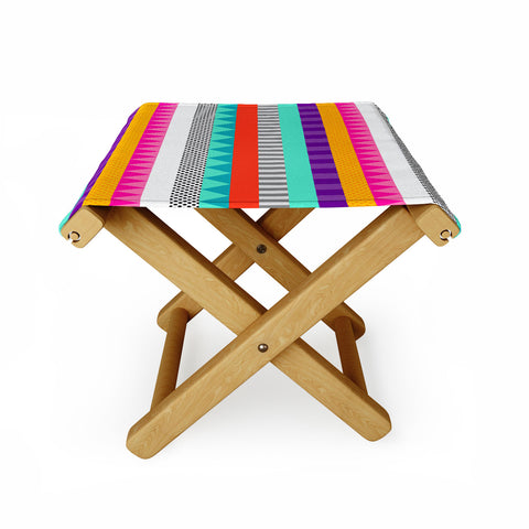 Elisabeth Fredriksson Happy Stripes 2 Folding Stool