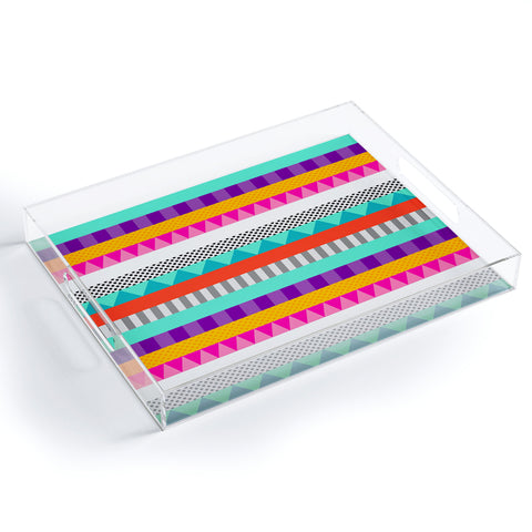 Elisabeth Fredriksson Happy Stripes 2 Acrylic Tray