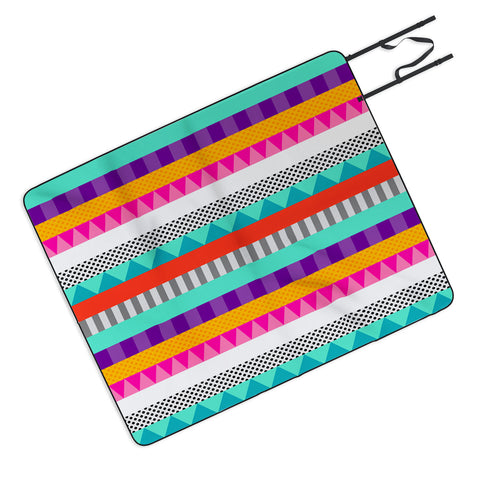 Elisabeth Fredriksson Happy Stripes 2 Picnic Blanket
