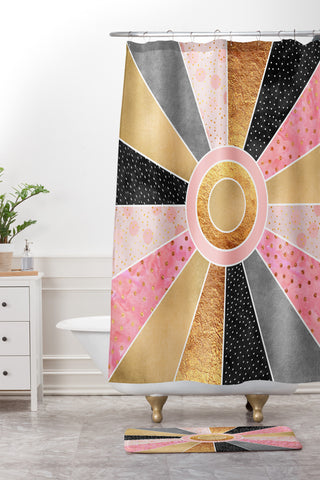 Elisabeth Fredriksson Happy Sunshine Shower Curtain And Mat