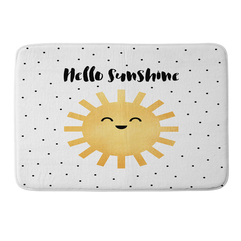 Elisabeth Fredriksson Hello There Memory Foam Bath Mat