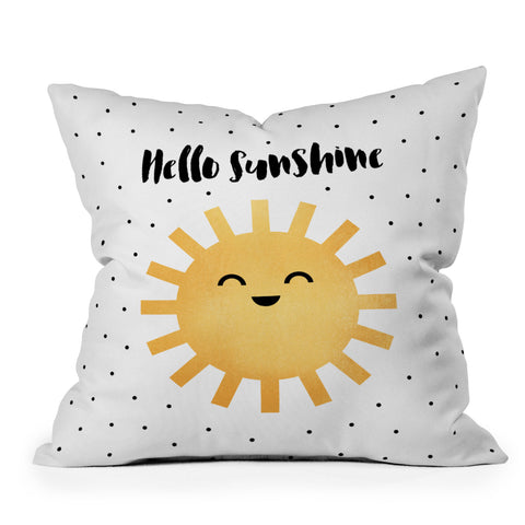 Elisabeth Fredriksson Hello There Throw Pillow