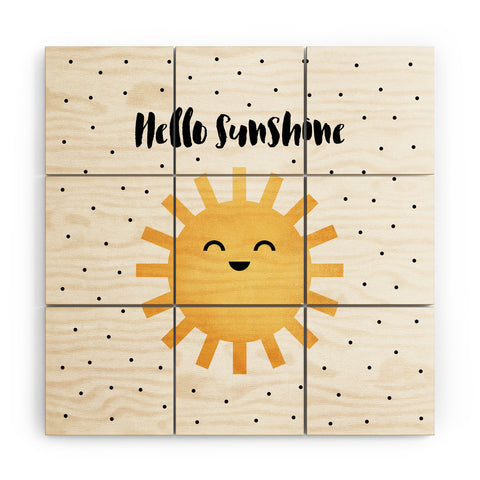 Elisabeth Fredriksson Hello There Wood Wall Mural