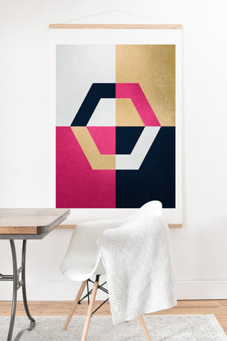 Elisabeth Fredriksson Hexagon Art Print And Hanger