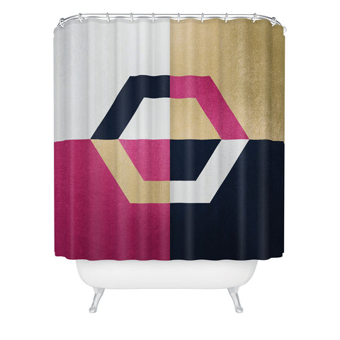 Elisabeth Fredriksson Hexagon Shower Curtain