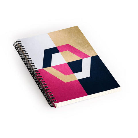 Elisabeth Fredriksson Hexagon Spiral Notebook