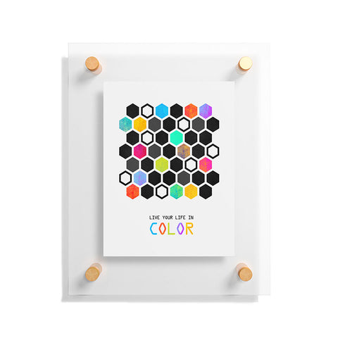 Elisabeth Fredriksson Hexagons Floating Acrylic Print