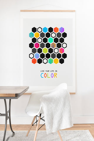 Elisabeth Fredriksson Hexagons Art Print And Hanger