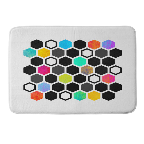 Elisabeth Fredriksson Hexagons Memory Foam Bath Mat