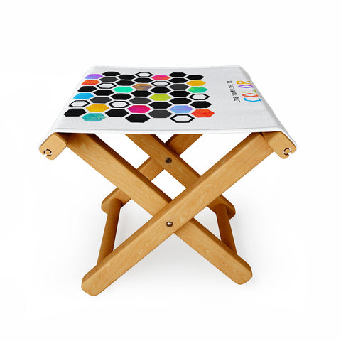 Elisabeth Fredriksson Hexagons Folding Stool