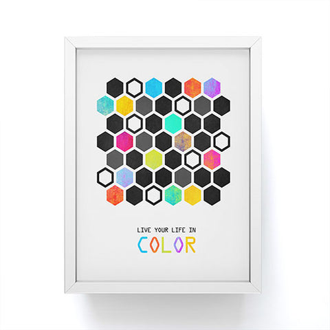 Elisabeth Fredriksson Hexagons Framed Mini Art Print