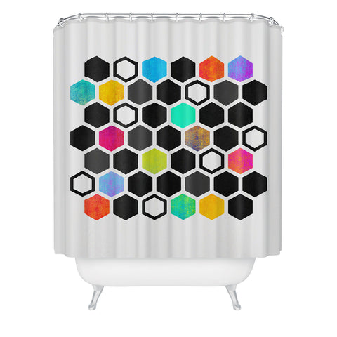 Elisabeth Fredriksson Hexagons Shower Curtain