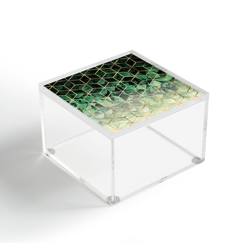 Elisabeth Fredriksson Leaves And Cubes Acrylic Box