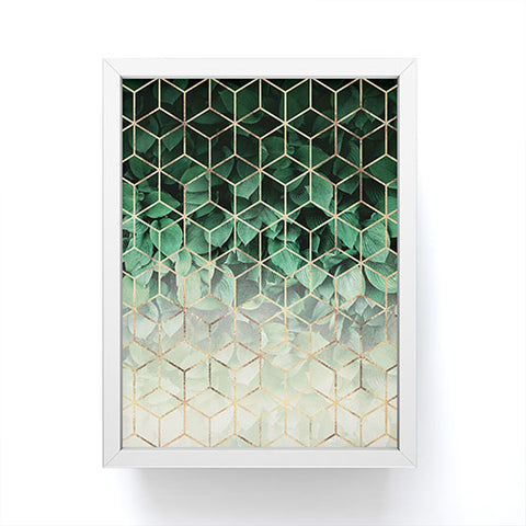 Elisabeth Fredriksson Leaves And Cubes Framed Mini Art Print