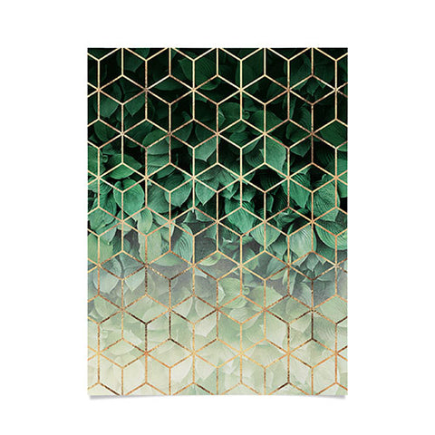 Elisabeth Fredriksson Leaves And Cubes Poster
