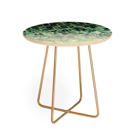 Elisabeth Fredriksson Leaves And Cubes Round Side Table