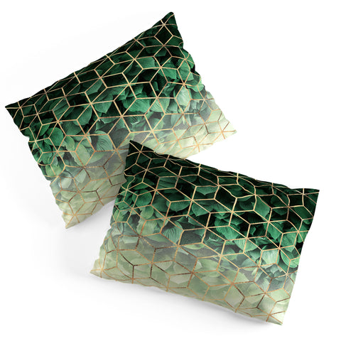 Elisabeth Fredriksson Leaves And Cubes Pillow Shams