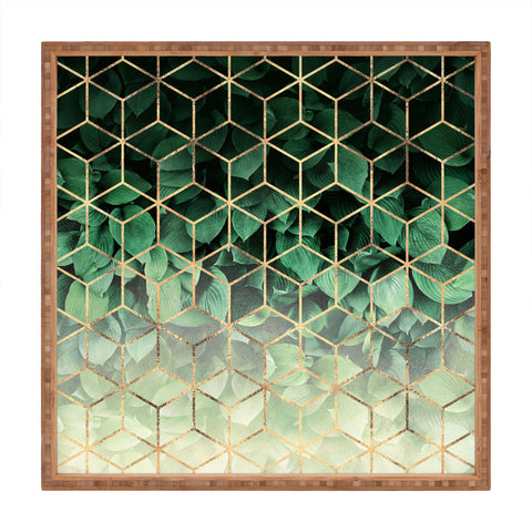 Elisabeth Fredriksson Leaves And Cubes Square Tray